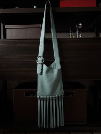 Etro Milano Ledertasche mit Fransen