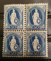 Stehende Helvetia 70D im 4er Block / **