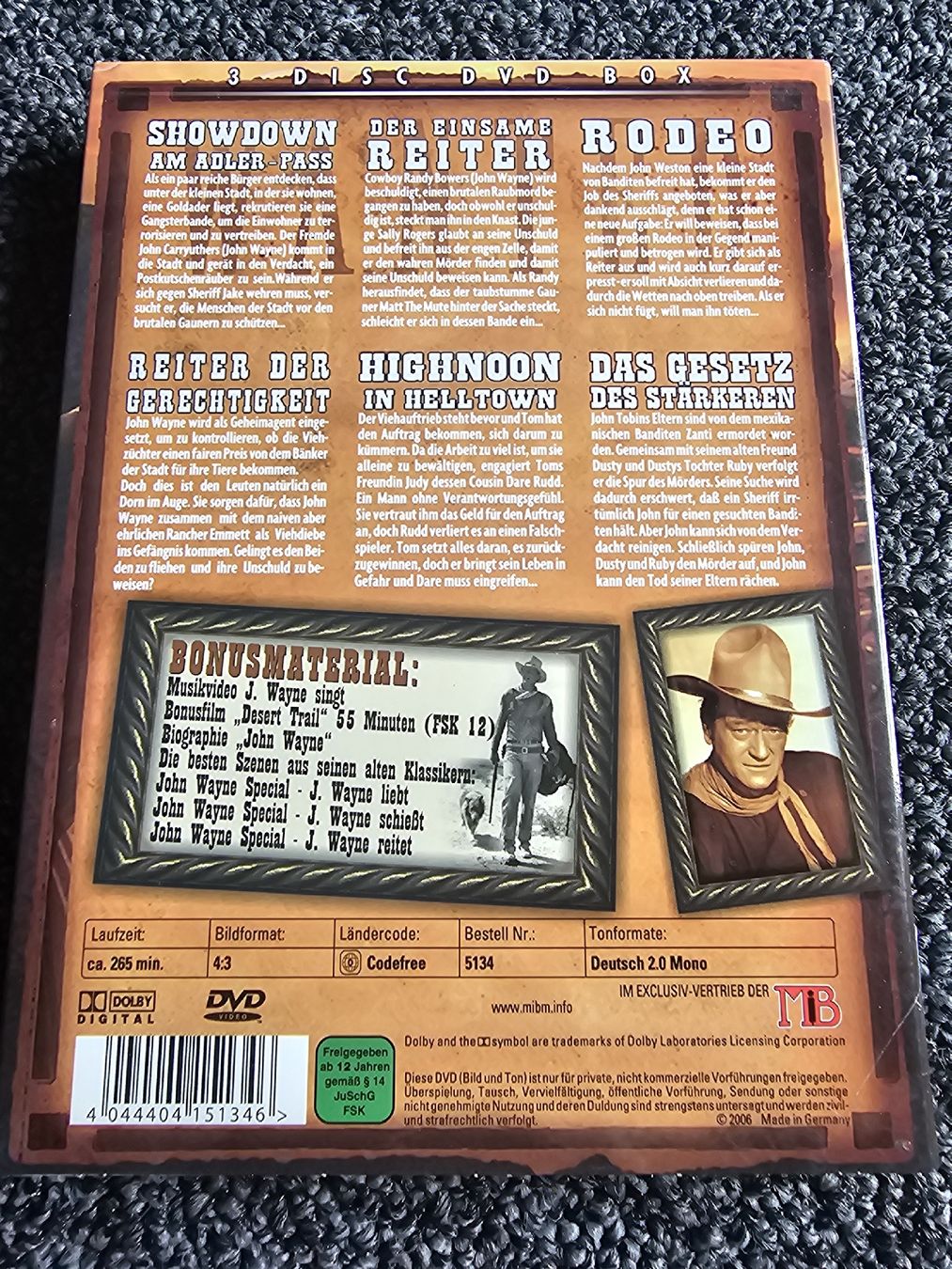 Tous les DVDs: John Wayne DVD Collection (23252) – D'occasion à Ruswil par jan_bxl5 1