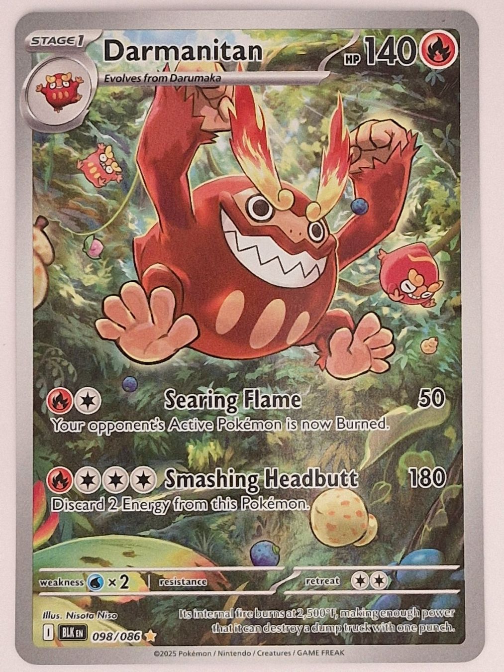 Pokémon Sammelbilder & Trading cards: Darmanitan / Flampivian / Black Bolt / BLK 098 – Neu (gemäss Beschreibung) aus Arni AG von PokemonCardsStore