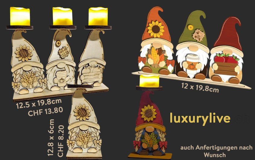 Tutte le decorazioni: Wichtel, Gnom, Teelicht – Nuovo e nell'imballaggio originale da Dagmersellen venduto da mar_h5rk 2