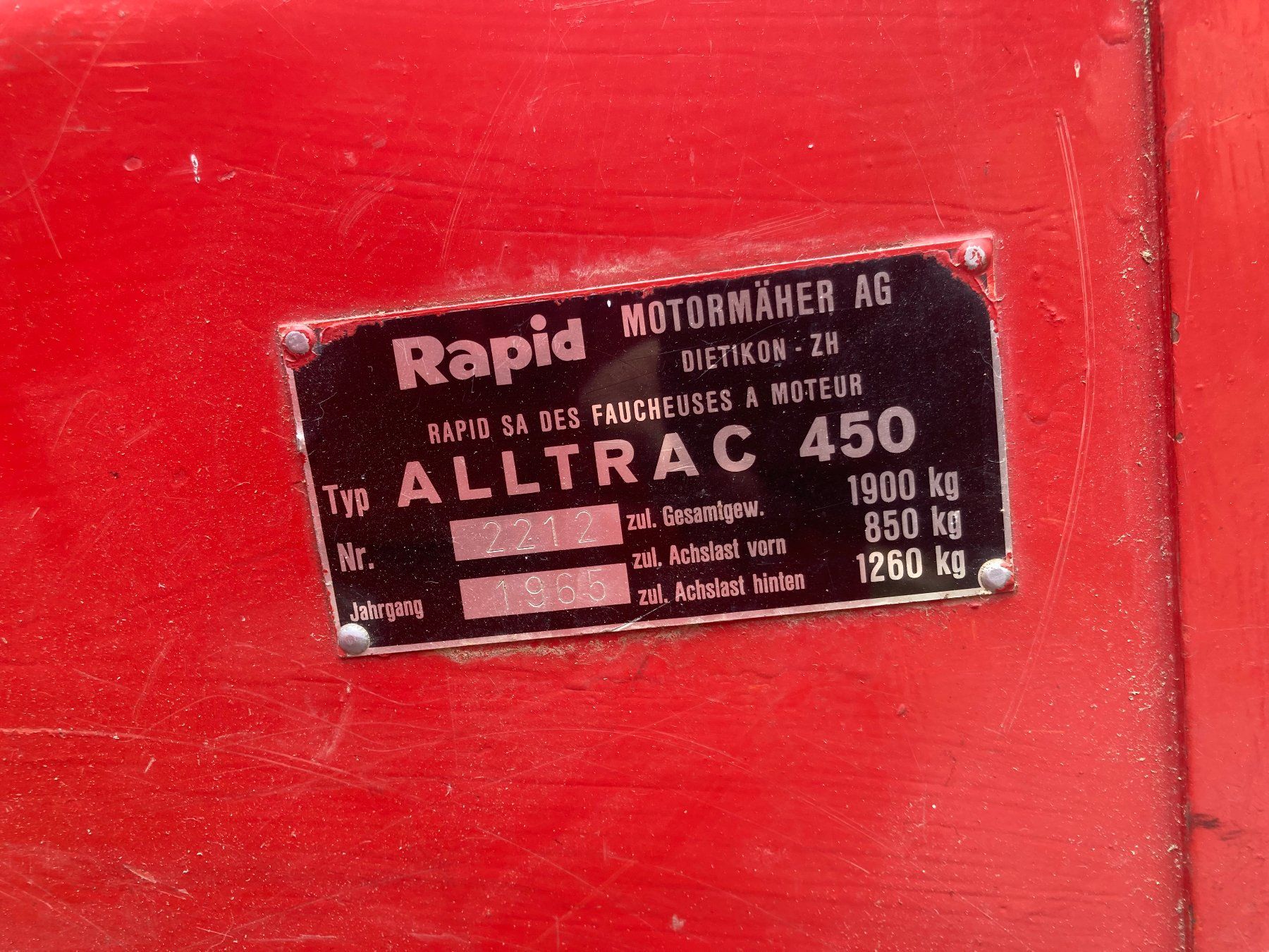 Rapid Traktoren: Rapid Alltrac 450 – Defekt aus Maladers von frosk85 3