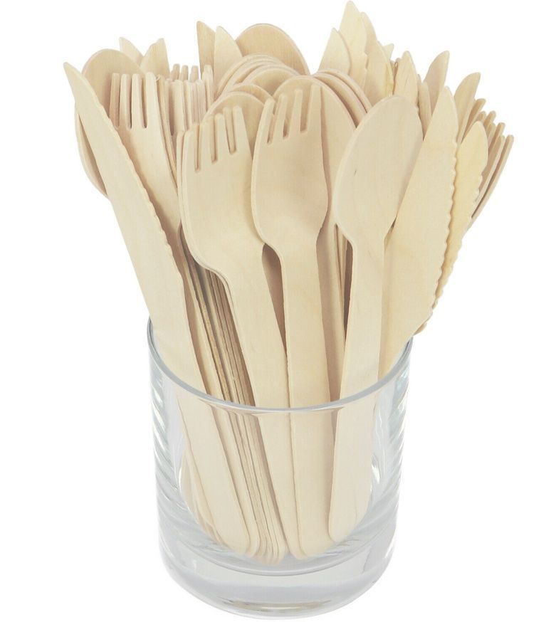 Bestecksets: 72-teiliges Holzbesteck, Einwegbesteck – Neu und originalverpackt aus Bülach von StoreInShop.com 2