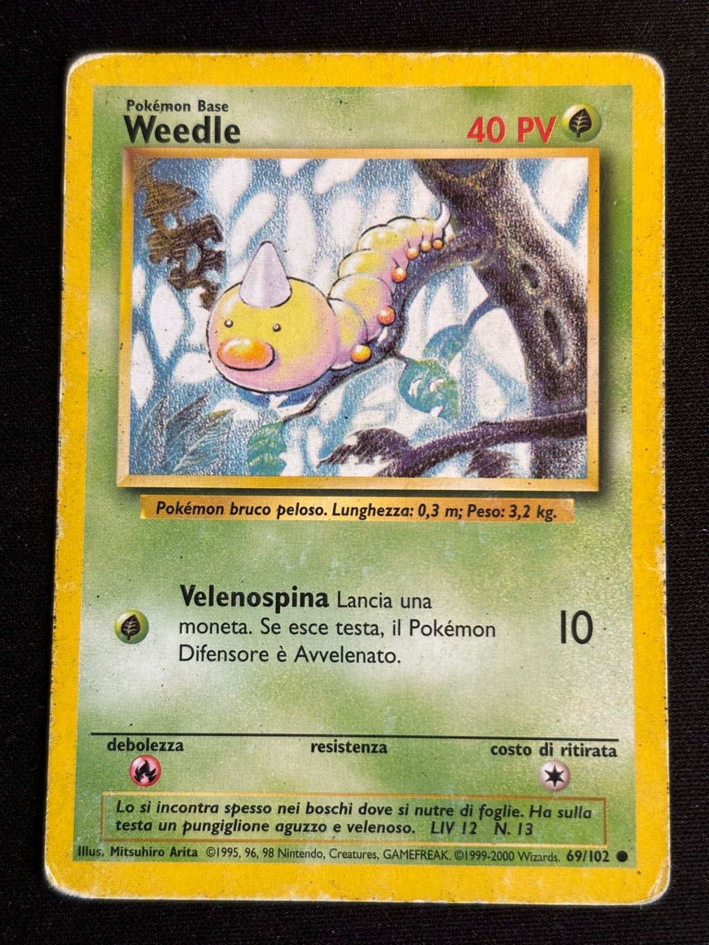 Pokémon Sammelbilder & Trading cards: Pokemon Weedle - Base set 69/102 - Italiano – Gebraucht aus Bern von Big_GS