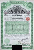 Beech Creek Railroad Company - 1886