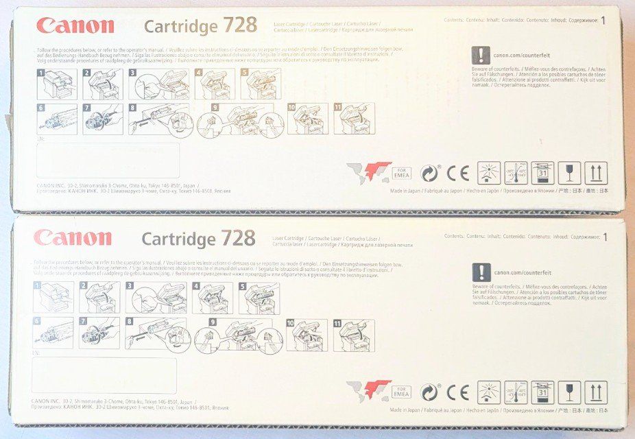 Canon Cartucce per stampanti & toner: Canon Cartridge 728 Toner – Nuovo e nell'imballaggio originale da Wängi venduto da ABIZONE-86 2