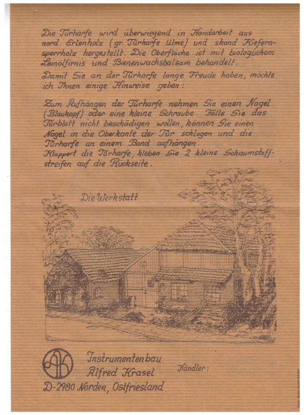 Strumenti musicali: Türharfe gross – Nuovo e nell'imballaggio originale da Lutzenberg venduto da Pinschi01 4