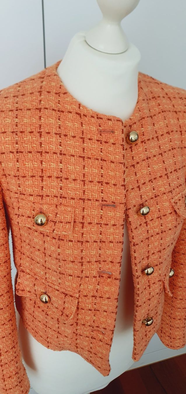 Mango Giacche: Blazer Mango orange/gold Grösse 34 – Usato da Stansstad venduto da InStyle8 1