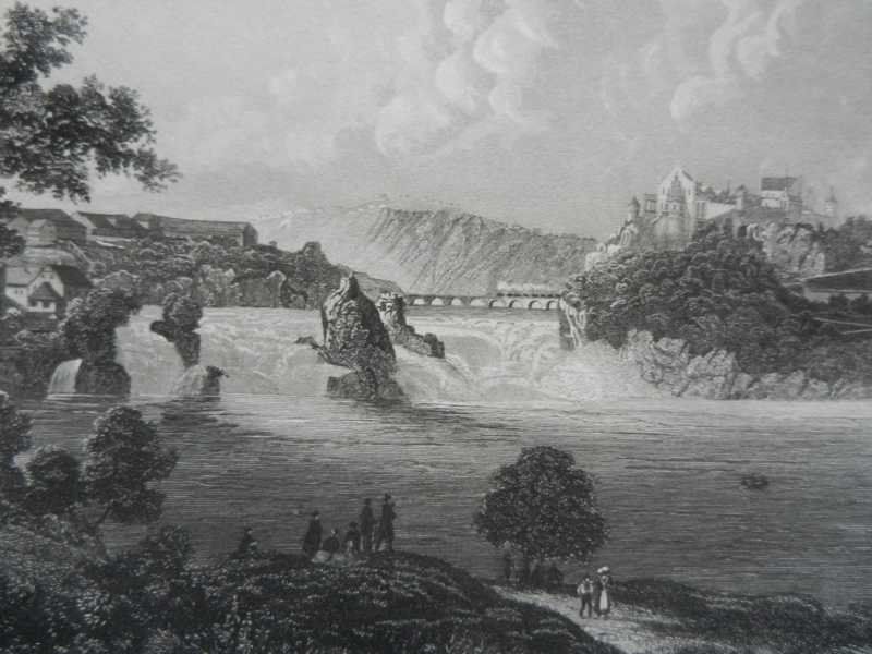 Gravures: Rheinfall Schloss Laufen – D'occasion à Risch par Rischli15 2