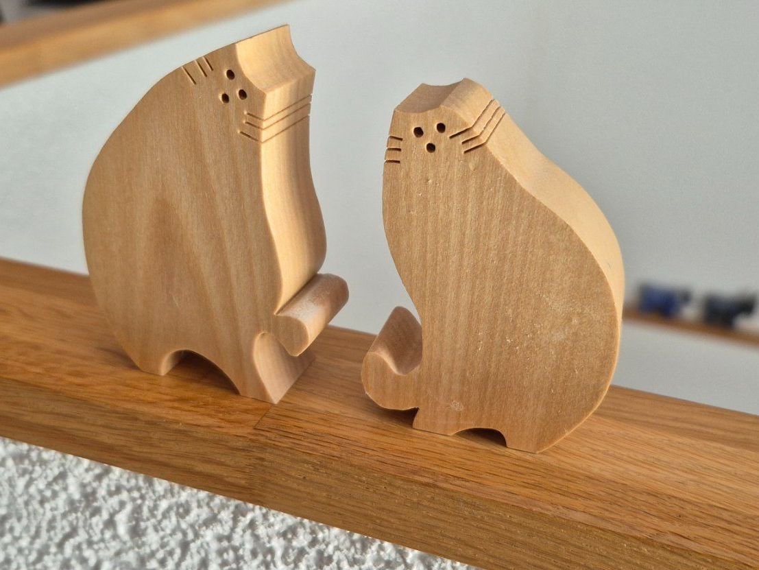 Tutte le decorazioni: Katzen "Ha di gern" - Nef Holzwaren – Usato da Eggersriet venduto da Fredb 2
