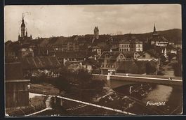 Frauenfeld, Teilansicht mit Brücken aus