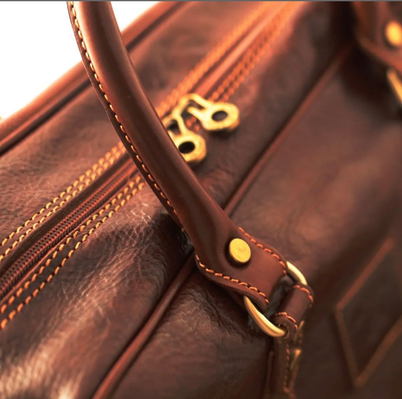 Borse: Reisetasche Leder Giglio - Farbe: Braun – Nuovo e nell'imballaggio originale da Wittenbach venduto da WWW.DRILUBAGS.CH 3