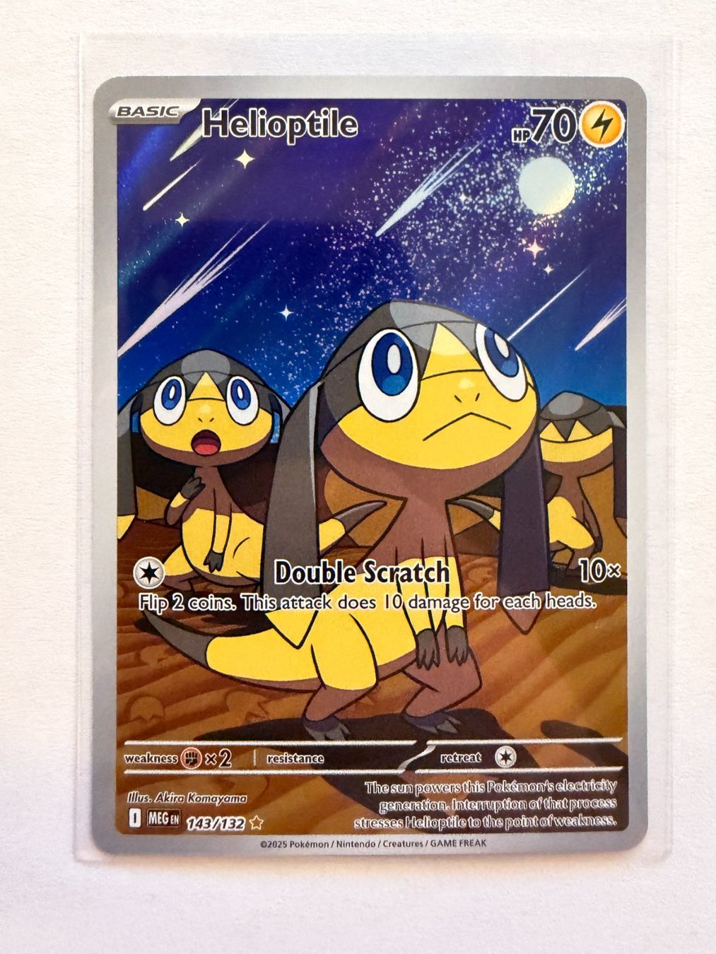 Pokémon Sammelbilder & Trading cards: Pokemon Helioptile 143/132 Mega Evolution EN – Neu (gemäss Beschreibung) aus Weingarten-Kalthäusern von McGmavlo