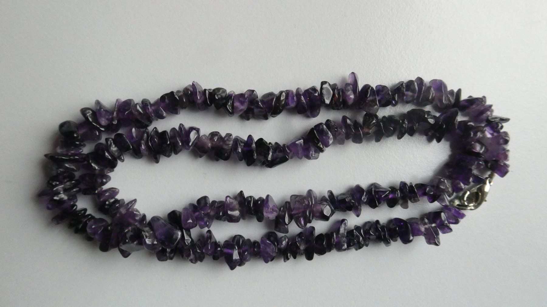 Catenine: Amethyst Kette - Splitter aus Edelsteinen violett – Usato da Frauenfeld venduto da dhour 2