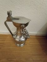 Zinnkrug / Weinkrug mit Zinndeckel, Schweiz