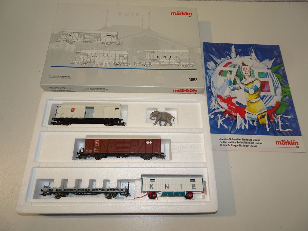 Märklin Zirkus Knie Güterwagen Set HO 4898 | Kaufen auf Ricardo