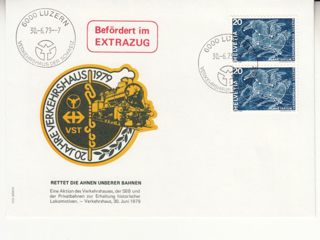 Tutti i francobolli: Rettet die Ahnen unserer Bahnen 1979 – Usato da Bürglen TG venduto da StampGraf