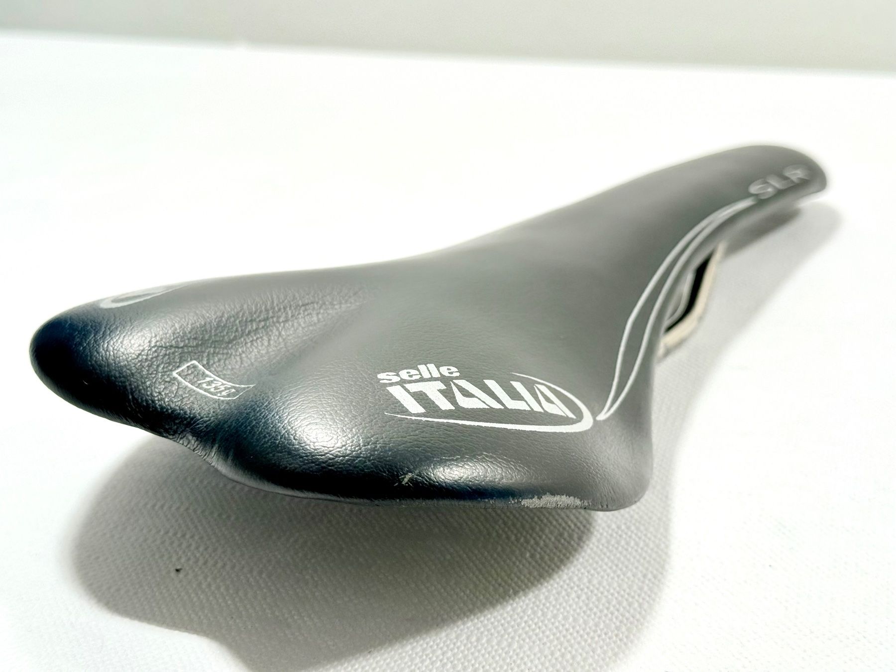 Selle Italia Ersatzteile: Selle Italia SLR CARBON FIBRE Leder Sattel 135g TOPZUST 2605 – Gebraucht aus Luzern von bikeandbeltcom 3