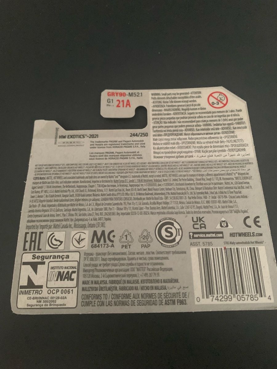 Hot Wheels Modellini d'auto: Hot Wheels Pagani Huayra Exotics – Nuovo e nell'imballaggio originale da Worb venduto da Theubet02 1