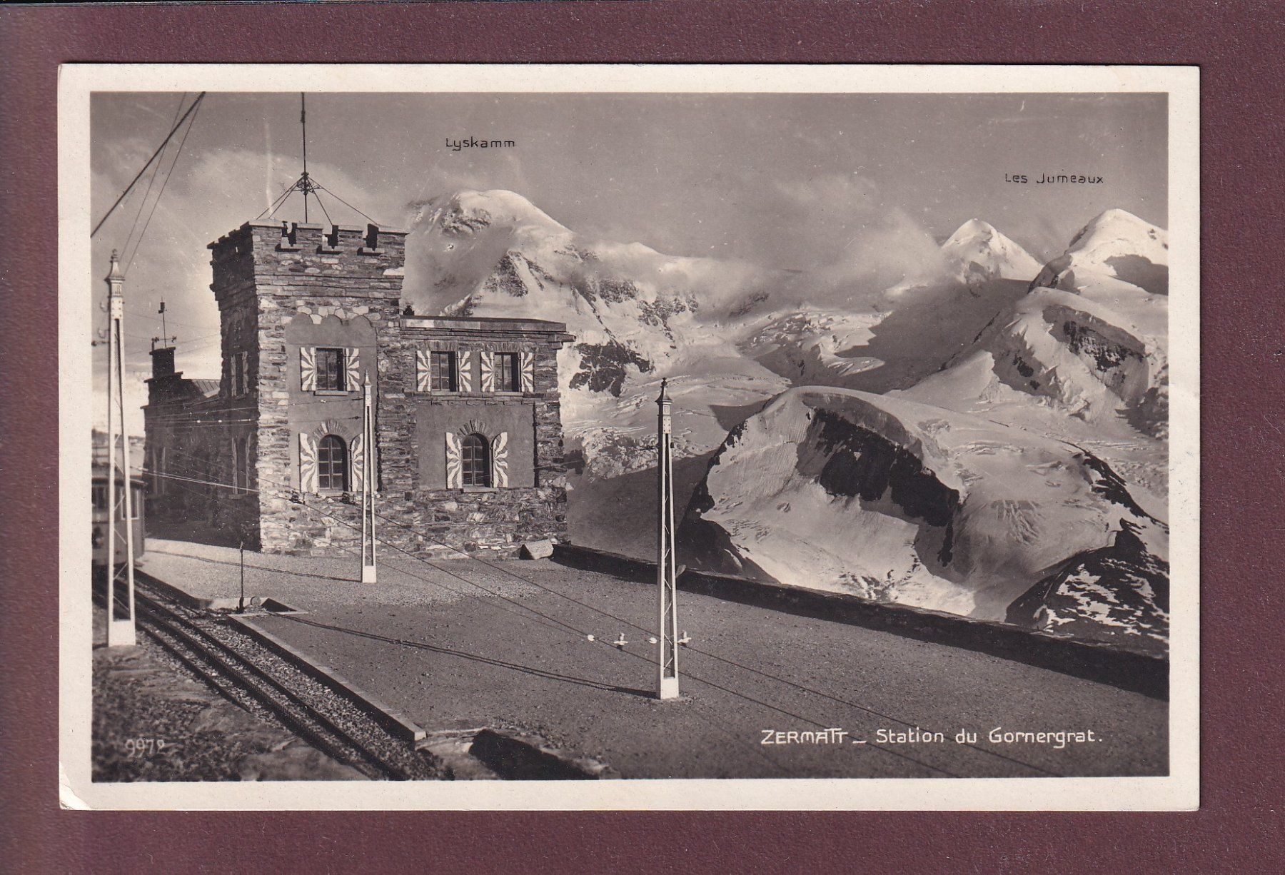 Cartoline postali: GORNERGRAT - Bahnhof - 1929 – Usato da Pully venduto da nicecards