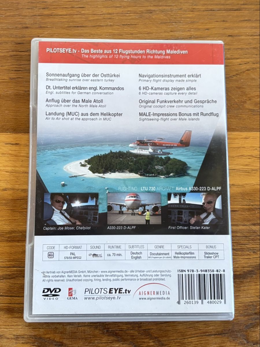 Tutti i DVDs: PilotsEye Malediven DVD – Nuovo (secondo la descrizione) da St. Margrethen SG venduto da Aroimaak 1