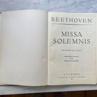 Beethoven Missa Solemnis Klavierauszug mit Kartoneinband