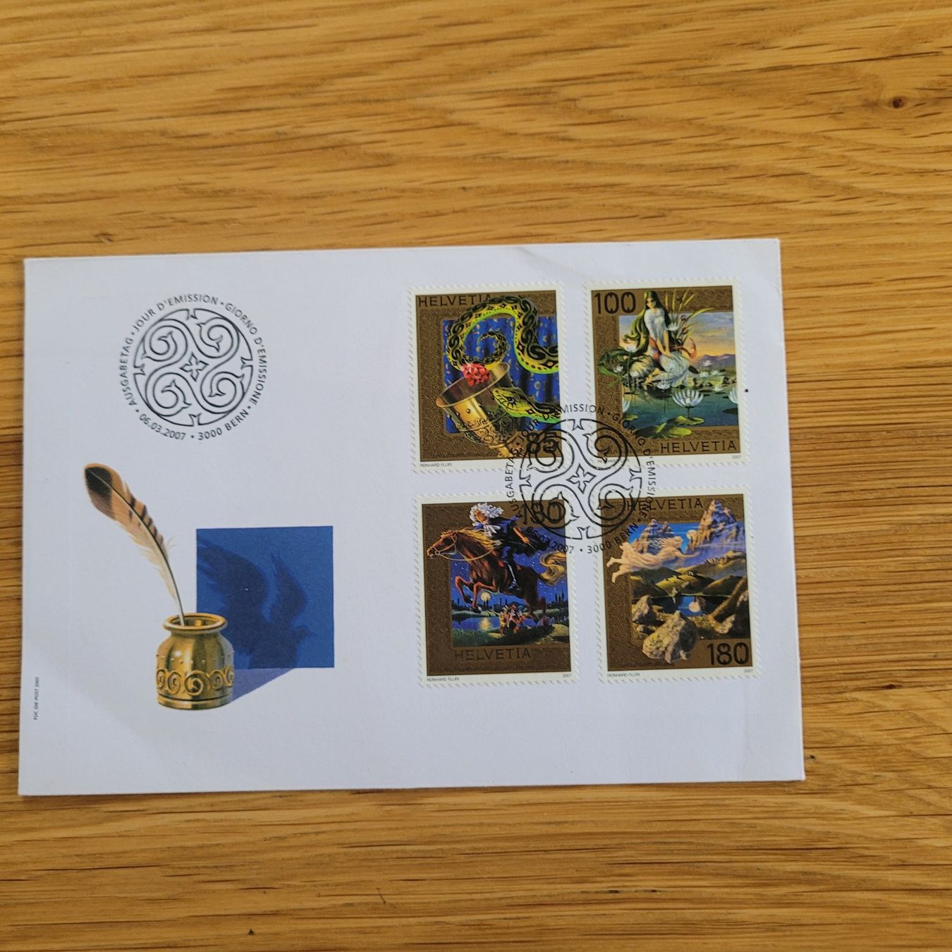 Alle Briefmarken: Dokument Bern 2007 – Gebraucht aus Biel/Bienne von Destockweb