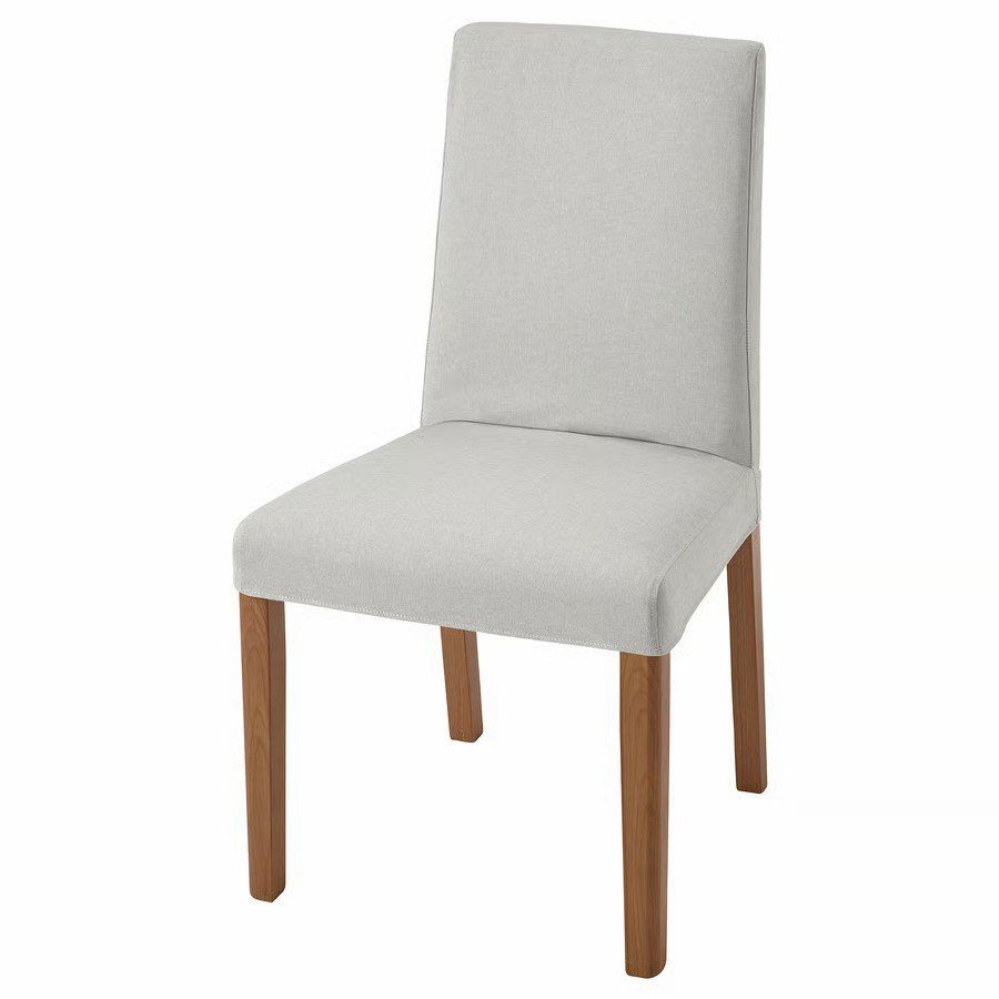 Ikea Sedie: 6 Stühle BERGMUND Eichenachbildung hellgrau – Usato da Aeschi b. Spiez venduto da hol_5cxv