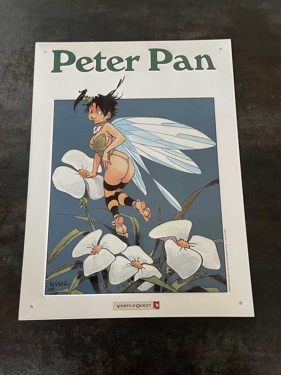 Ecriteaux: Plaque en Métal BD Peter Pan Loisel – D'occasion à Vallamand par Bricbracbroc82
