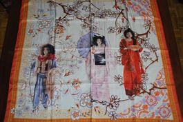 ART, CREATIONS, BIBLIOPHILIE Foulard en soie/Seiden Foulard