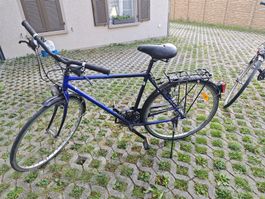 Fahrrad Velo blau Rahmenhöhe geschätzt 55