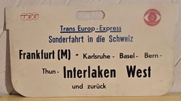 SBB - TEE - " TRANS EUROP EXPRESS " - Sonderfahrt