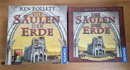 Die Säulen der Erde + Erweiterung,Brettspiel,Ken Follett