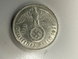 5 Deutsche Reichsmark Silber  Paul von Hindenburg
