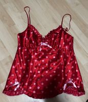 Babydoll Cami Top Polka Rot Gr. S