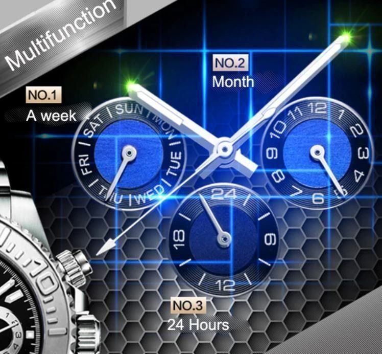 Orologi: Loreo Automatik Chrono Sky Blue – Nuovo (secondo la descrizione) da Arbon venduto da Helmuth 4