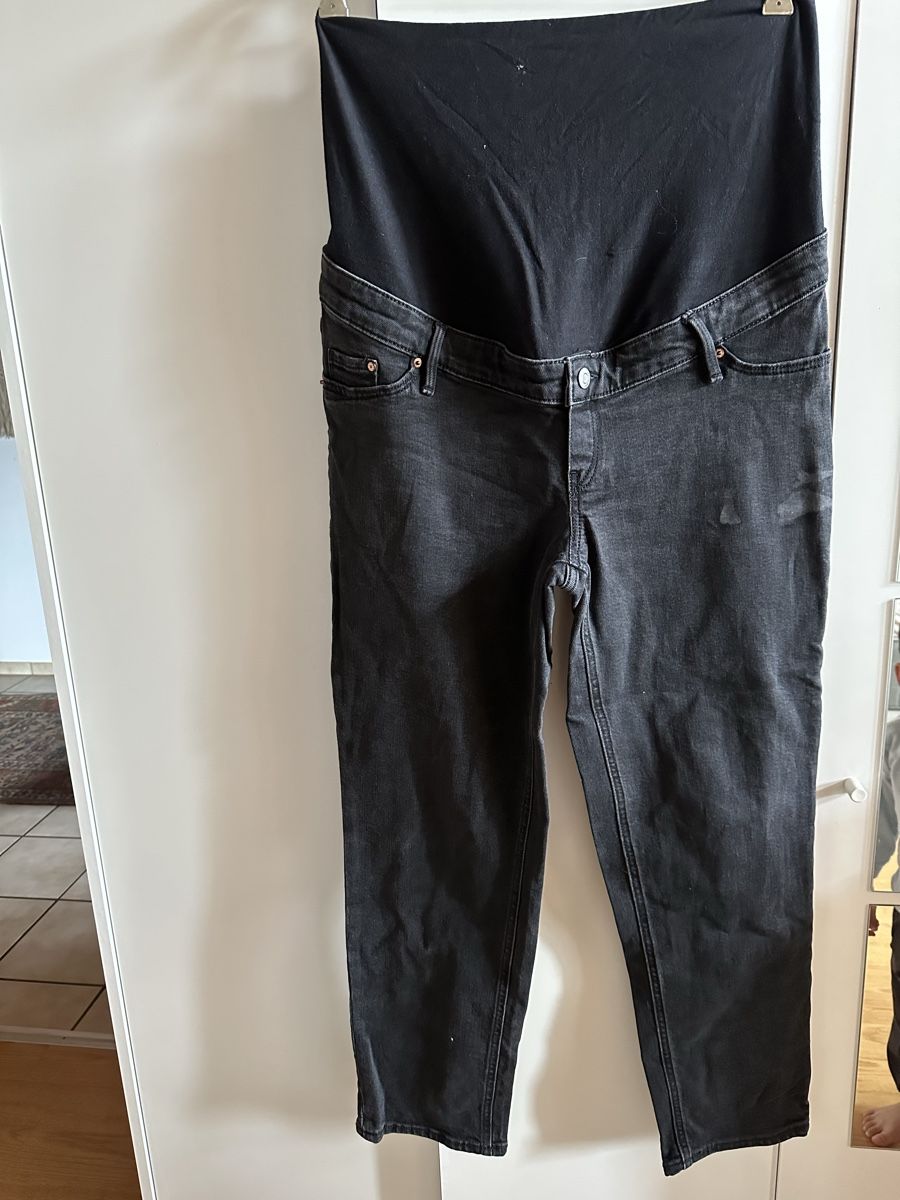 H&M Hosen: Umstandshose Gr. M H&M, Baumwolle schwarz – Gebraucht aus Münsingen von Secondhand89