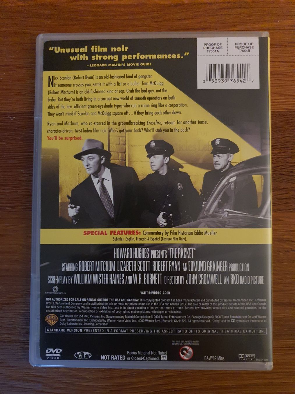 Tutti i DVDs: DVD The Racket with Robert Mitchum – Usato da Zürich venduto da tim_8vjq 1
