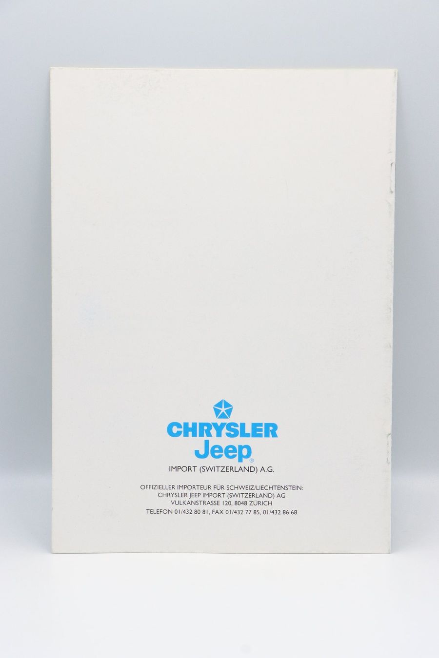 Chrysler Documenti: Chrysler Zubehör 1992 Prospekt – Usato da Bühl b.Aarberg venduto da Collectorpassions 1