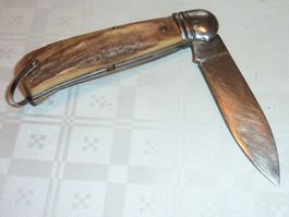Vintage Jagdmesser Sackmesser Horn TONERINI Scarperia ITALY