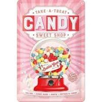 Blechschild3D-CANDY-SWEET SHOP-BUBBLE G