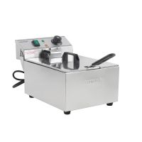Profi Edelstahl Gastronomie Imbiss Elektro Friteuse 9L NEU!