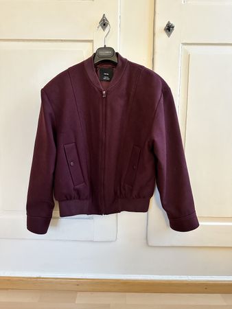 Mango Wolljacke, pflaumenfarben, Gr. M (wie neu!)