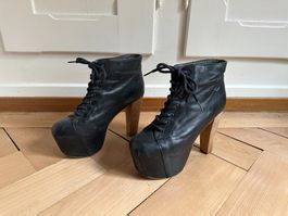 JEFFREY CAMPBELL - Leder Plateau Stiefelette 40