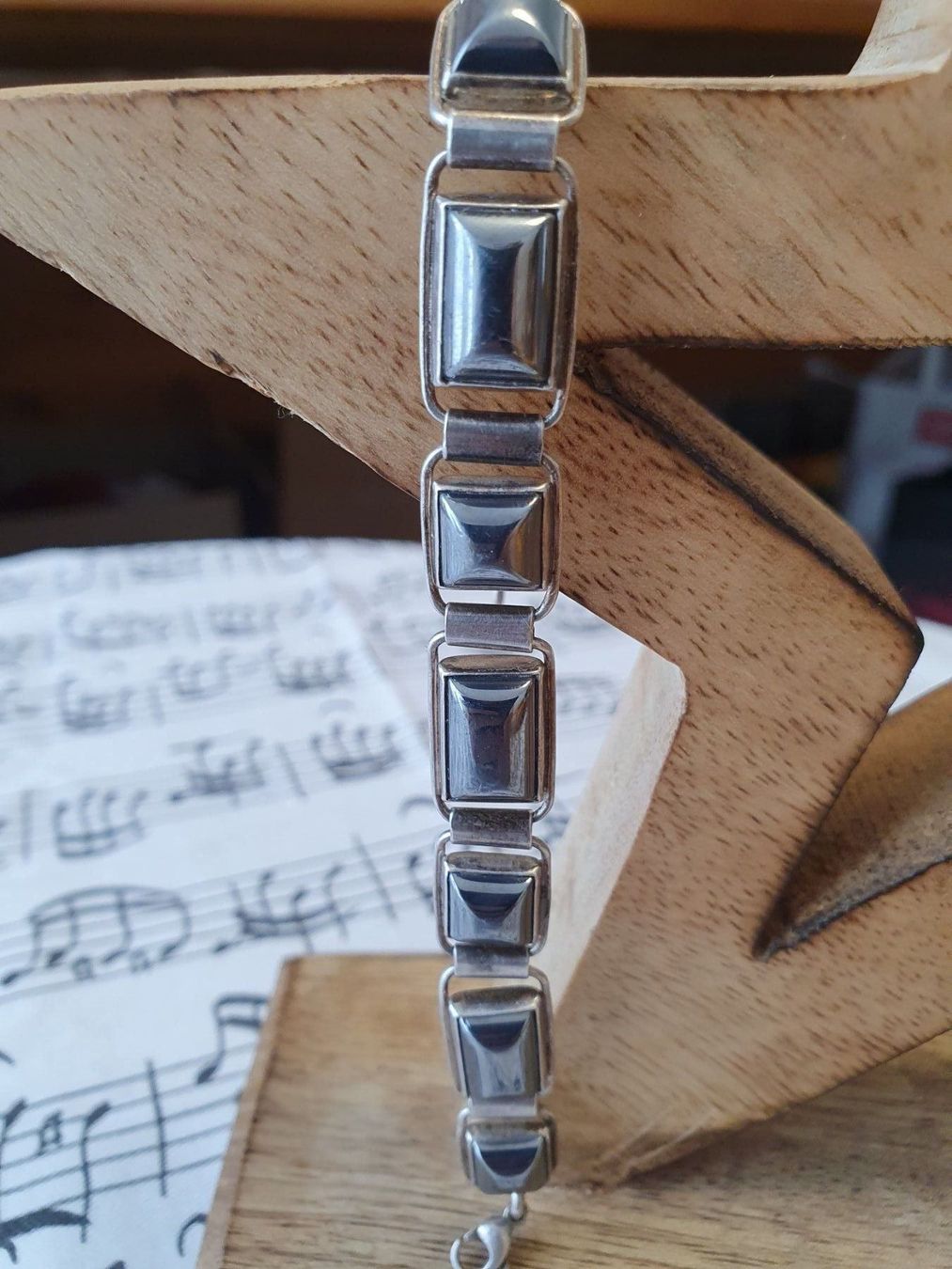 Armbänder & -reifen: Phantastisches Designer Vintage Hämatit- – Gebraucht aus Wohlen AG von palmsprings 6