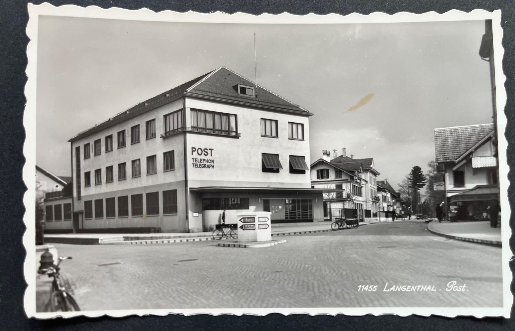 Ansichtskarten: LANGENTHAL. Post/ TELEPHON TELEGRAPH , Dorfstrasse ca 1950 – Gebraucht aus Ostermundigen von DaxKarten-75