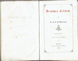 Deutsches Lesebuch, 1843