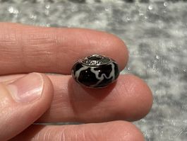 Pandora Charm Muranoglas mit Muster 🩶 Top!