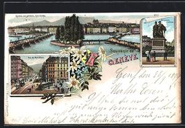 Litho Genève, Vue générale Rive Gauch