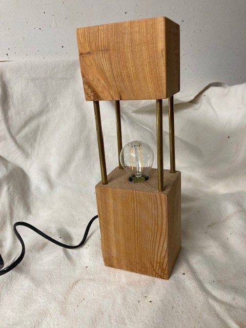 Lampade: Holzbalken Stehlampe 230V self Made – Nuovo (secondo la descrizione) da Naters venduto da sch_9fvg 4